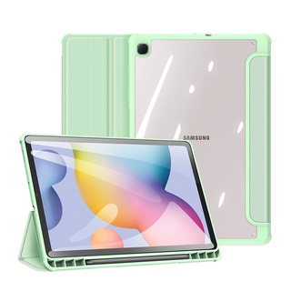 Funda Para Samsung Galaxy Tab S6 Lite S7 A7 10.4 A8 10.5 A7 8.7 Smart Folio Premium , Piel Transparente