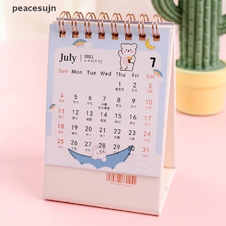【jn】 Hand Drawing 2022 Desktop Paper Calendar dual Daily Scheduler Table Planner .