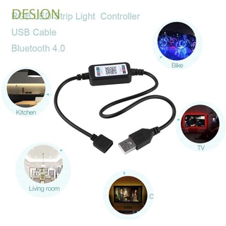desion hot rgb led tira de luz controlador flexible teléfono inteligente control usb cable inalámbrico mini 5-24v práctico bluetooth 4.0
