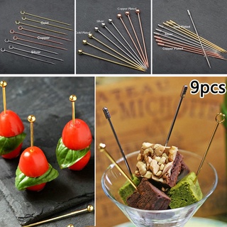 Swizzle Sticks Picks 9pcs/set Shaped Restaurant Supply Accessories Hot (1)