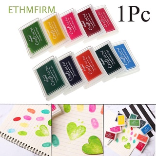 ETHMFIRM 1PC Chic Fingerprint Inkpad Scrapbooking Craft Fabric Ink Pad DIY Children Toy Label Art Decor Multi-color Tool Oil Based/Multicolor