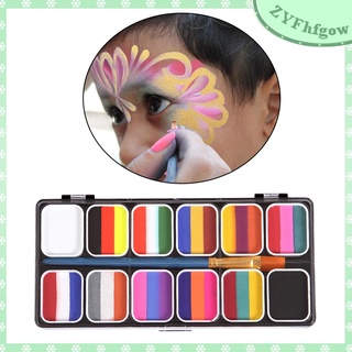 Face Body Paint Stage Palette Halloween Facepaint Professional Painting Kit