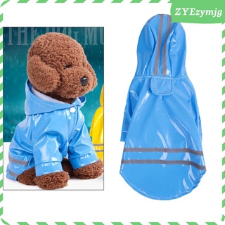 impermeable de perro de ocio ligero cachorro abrigo reflectante chaqueta de lluvia con capucha ropa de abrigo mascota impermeable traje (1)