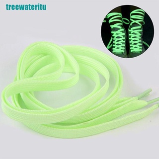 【ITU】1 Pair Luminous Shoelaces Flat Sneakers Canvas Shoe Laces Fluorescent Shoelace
