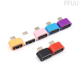 [FF86] Mini adaptadores OTG para celular/tableta/lector de tarjetas Micro USB/ratón Flash/extensiones de teclado (4)
