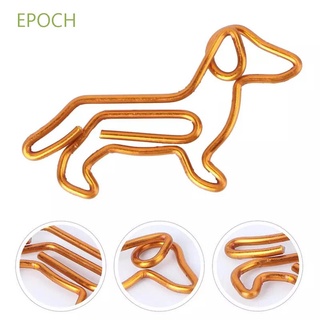 Epoch lindo Dachshund creativo oro Clip de papel Clips de papel abrazaderas de personalización de dibujos animados forma especial Animal forma de Animal dorado marcador Clip