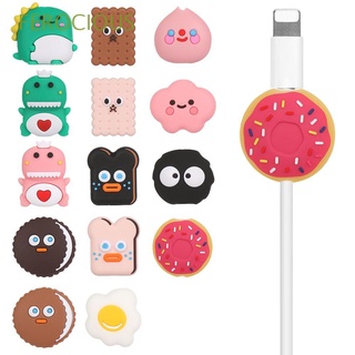 FEROCIOUS Silicone Data Line Protector USB Charging Cable Cover Cable Bite Tube Cable Protective Case Cartoon Soft Winder Cover Wire Cord Protectors