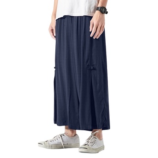mr pantalones elásticos casuales de lino retro sueltos para hombre (1)