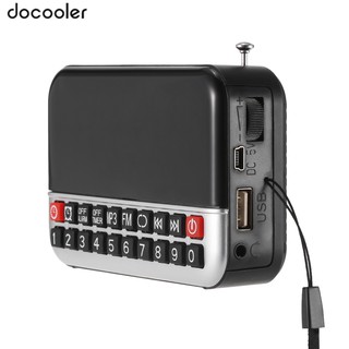 Longruner Radio FM Digital estéreo altavoz pantalla LED reloj despertador (12 cm) y reloj disco USB