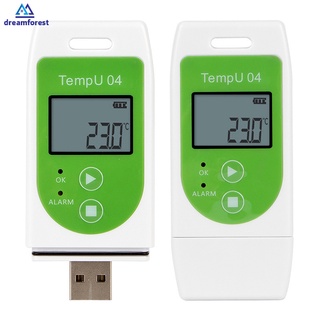 df registrador de temperatura usb/reutilizable/grabador de temperatura tempu04/informe pdf/instrumento de registro de temperatura
