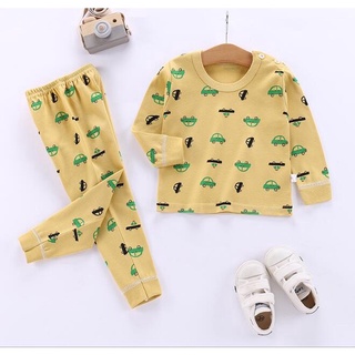 100% algodón 2 unids/Set niños pijamas traje de bebé niños niñas niños ropa de dormir Top+pantalones/Set (3)