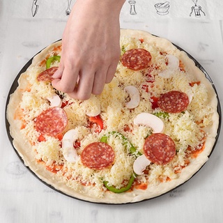 AGNUX 8inch Pizza Pan Oven Cooking Tool Baking Tray Plate Bakeware Non Stick Kitchen Crispy Crust Pizza Round Home With Holes (4)