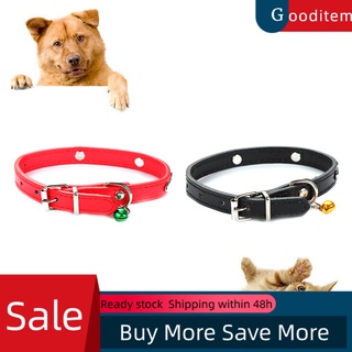 Gooditem Collar de campana suave ajustable para mascotas/perros/gatos/cachorro/Collar con hebilla para el cuello
