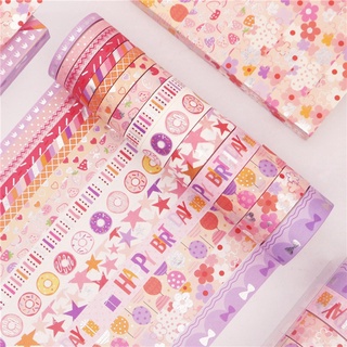 washi cinta adhesiva de papel decorativo colorido cinta adhesiva para manualidades