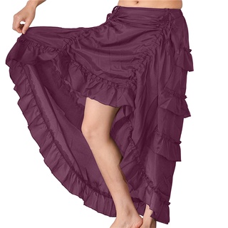 fuhuangya - falda gótica con volantes para mujer (3)