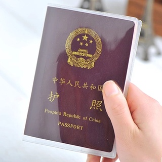 eyour - funda protectora transparente para pasaporte (pvc)