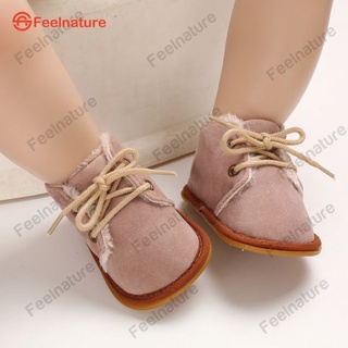 Para enviar zapatos de bebé invierno raíz de loto rosa hombres y mujeres bebé botas calientes de goma suela antideslizante zapatos de 0-1 año de edad zapatos de niño