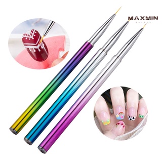 maxmin 3Pcs/Set Nail Pen Wide Application Easy to Use Nylon Wool Nail Art Drawing Liner for Salon (8)
