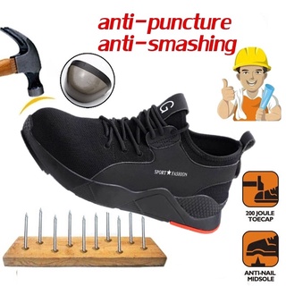Zapatos de seguridad zapatos de trabajo ligeros y transpirables antideslizantes y antiperforaciones para hombres botas de seguridad antideslizantes