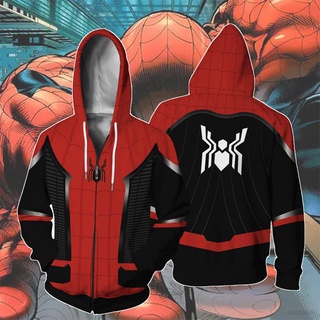 Chaqueta cálida de Spiderman Marvel Hero con capucha Manga larga Unisex Tops sueltos casuales brasier Gráfico deportivo ropa interior Alta calidad