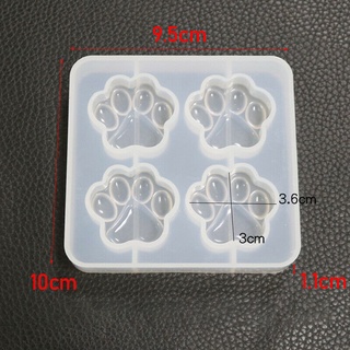 Nuevo molde de silicona de pata de gato para hacer joyas hechas a mano de resina UV epoxi molde artesanal SpDivine