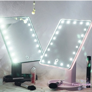 luz led profesional espejo de maquillaje ajustable luz 16/22 pantalla táctil espejo de mesa (7)
