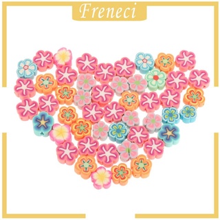 CHARMS [Freneci] piezas de perlas de cerámica suave con agujero para hacer joyas de frutas coloridas