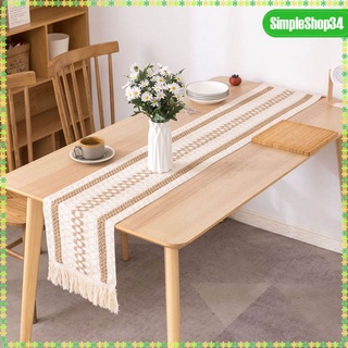 Simpleshop34 Macrame De arpillera/decoración De Borlas De algodón/lindo hueco Para escritorio (2)