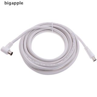 [bigapple] Cable Coaxial aéreo blindado para TV macho a macho 5 m/10 m (2)