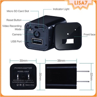 [Lisa7] cargador Usb Portátil De cámara Para grabadora De seguridad Interior (8)