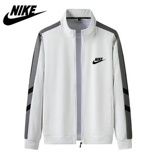 Nike hombres chaqueta deportiva otoño nuevo Casual suelto gran tamaño cremallera chaqueta de los hombres cortavientos