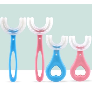 Cepillo de dientes infantil en forma de U Material de silicona/cepillo de dientes de entrenamiento/cepillo de dientes bebé silicona tipo U cepillo de dientes niños cepillo de dientes