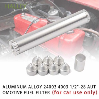 halley accesorios de coche filtro de combustible de coche piezas de auto filtros de trampa de solvente 1/2-28 coche filtro de combustible piezas negro plata aleación de aluminio wix 24003 auto reemplazo napa 4003 5/8-24 (1)