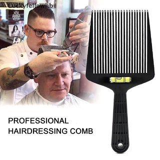 [Luckyfellowhb] Professional Hair Trimming Flat Comb Men Hairdressing Clipper Flattoper Comb [HOT]