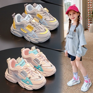Niñas zapatos deportivos 2021 otoño niños de malla transpirable viejos zapatos niños casual 2021 (1)