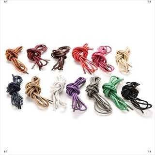 <T-T> cordón redondo multicolor de algodón encerado/cuerda de zapatos/zapatos/90Cm/1 par