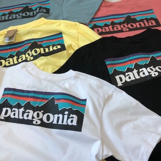 PATAGONIA back Montaña Silueta De Cinco Colores De Algodón Verano Esencial casual Camiseta De Manga Corta (1)