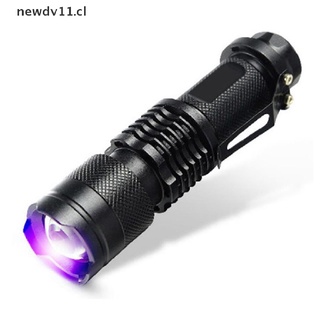 newd mini linterna uv led ultravioleta antorcha luz uv zoomable 3 modos al aire libre cl
