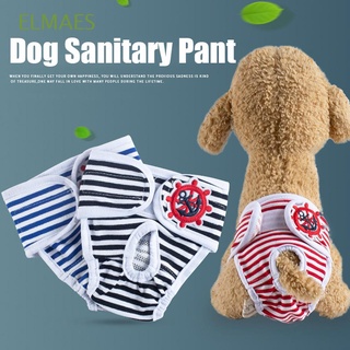 elmaes reutilizable perro pantalón sanitario menstruación pañal mascota corto para mujer macho perro algodón calzoncillos lavable ropa interior fisiológica