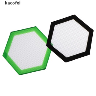 [kacofei] almohadillas de concentrado hexagonales para aceite, fibra de vidrio, silicona