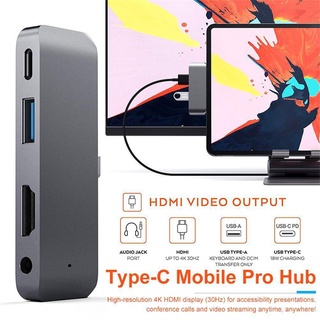 RAYROW USB C Hub for iPad Pro 2018 2020 iPad Air 4, 6 in 1 USB C for ipad (1)