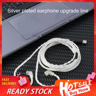 DR JCALLY Earphone Cable 250 Core Replacement Silver Plated Braided Headphone Audio Cord for ZSN/ZST/ZS10/AS10/ES3