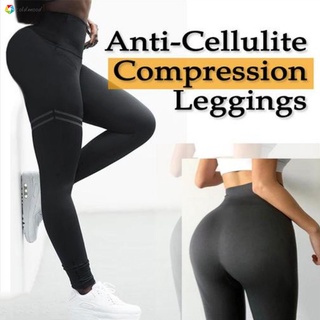 [cod] leggings delgados de compresión anticelulitis de cintura alta para control de barriga y ejecución