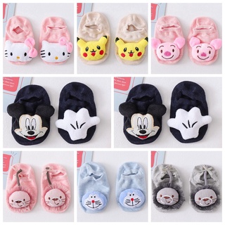 [0-6 años]calcetines para bebé recién nacido de dibujos animados de mickey kitty pikachu doraemon calcetín niños muñecas calcetines de piso