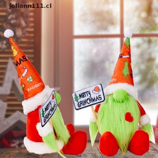 joli decoración de navidad adornos muñecas peludas verdes muñecas verdes monstruos adornos árbol cl (7)
