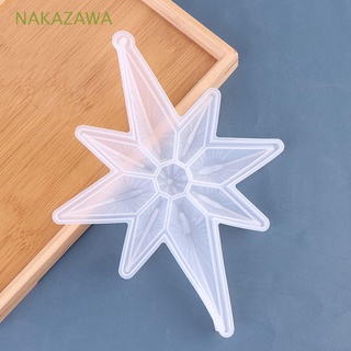 Nakazawa DIY Craft - molde de resina de arcilla hecha a mano, silicona, epoxi, estrella Octagonal
