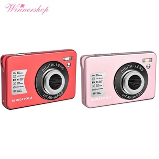 HD 1080P Cámara Digital 30 MP Mini 2.7 Pulgadas Pantalla LCD Con Zoom 8X , Cámaras Compactas Para Adultos , Adolescentes Rojo