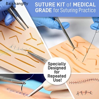 [bsf] kit de entrenamiento quirúrgico de sutura médica para pieles, sutura, trauma, entrenamiento, práctica de trauma