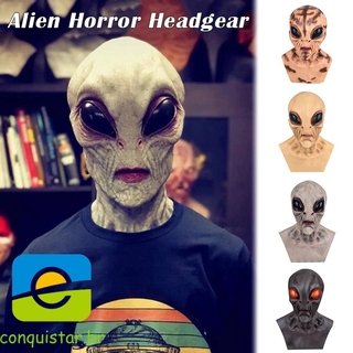 Aliens-Tocado De Látex Para Halloween , Disfraz De Fiesta , Cara