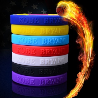【SL】Silicone Solid Color Basketball Sports Wristband Strap Hand Circle Kobe Bracelet